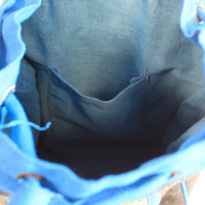 Sac à dos du Népal bleu